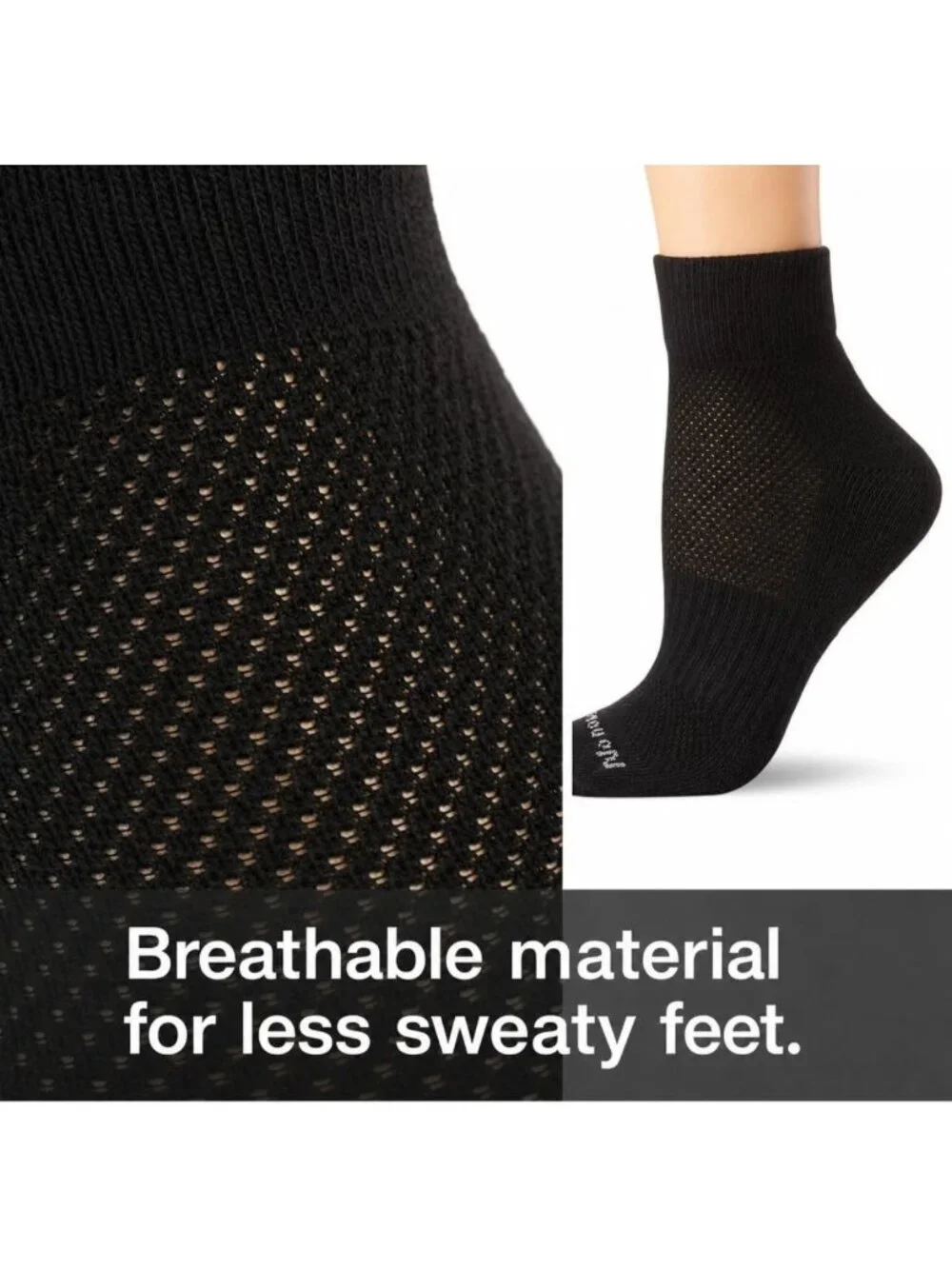 Cushioned Mesh Quarter Ankle Socks for Women - Premium Comfort & Breathability